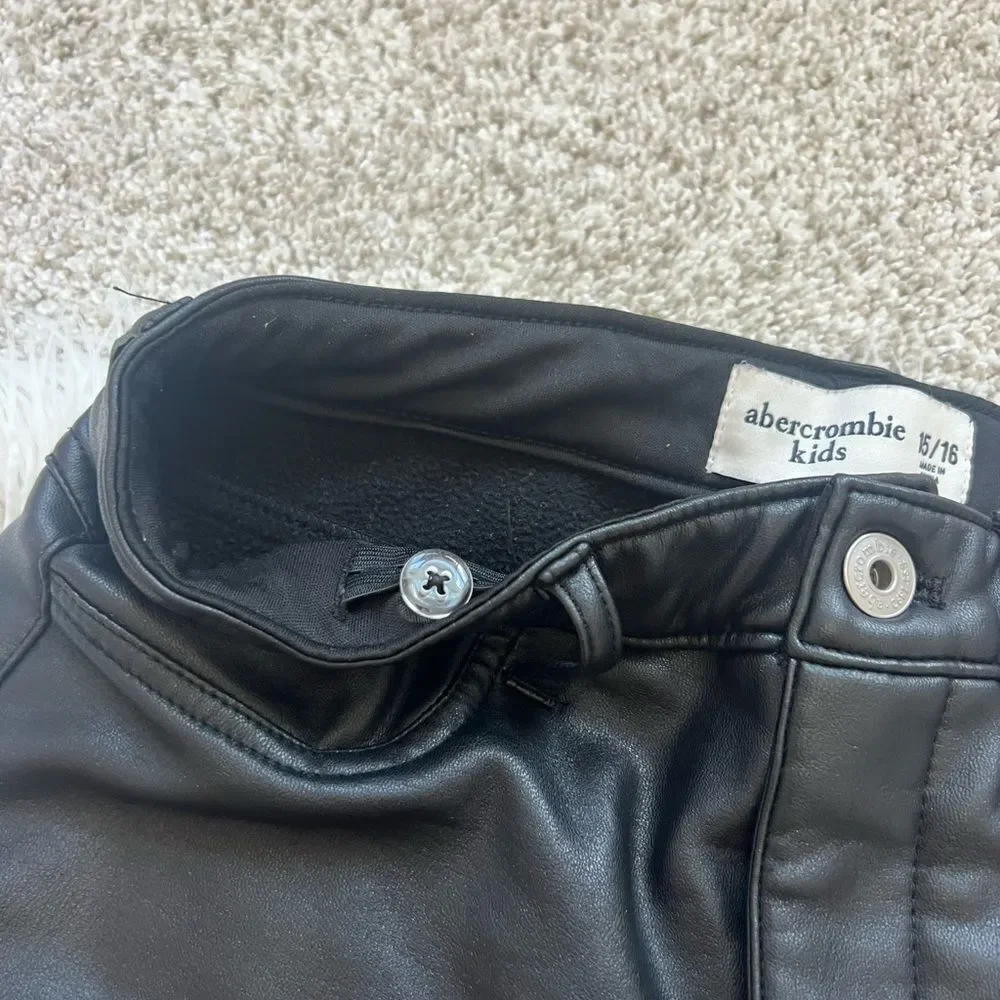 Abercrombie Kids Faux leather pants